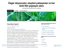 Tablet Screenshot of ozgurfikir.wordpress.com