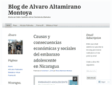 Tablet Screenshot of alvaroaltamirano.wordpress.com