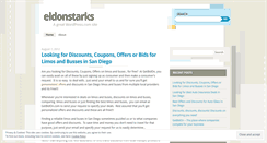 Desktop Screenshot of eldonstarks.wordpress.com