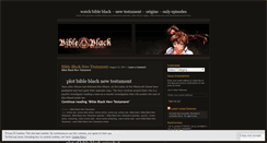 Desktop Screenshot of bibleblacknewtestament.wordpress.com