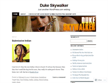 Tablet Screenshot of dukeskywalker.wordpress.com