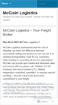Mobile Screenshot of mcclainlogistics.wordpress.com