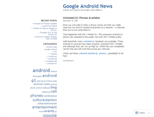 Tablet Screenshot of androidnews.wordpress.com