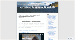 Desktop Screenshot of geography12.wordpress.com