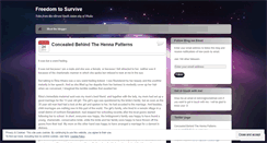 Desktop Screenshot of freedomtosurvive.wordpress.com