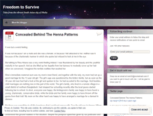 Tablet Screenshot of freedomtosurvive.wordpress.com