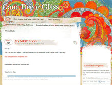 Tablet Screenshot of glassbyoana.wordpress.com