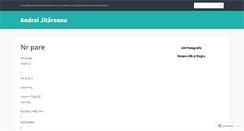 Desktop Screenshot of andreijitareanu.wordpress.com