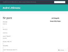 Tablet Screenshot of andreijitareanu.wordpress.com