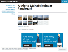 Tablet Screenshot of peeyushchandel.wordpress.com