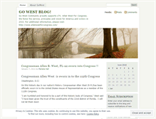 Tablet Screenshot of gowestforallenwest.wordpress.com