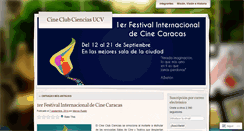 Desktop Screenshot of cineclubcienciasucv.wordpress.com