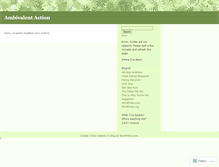 Tablet Screenshot of ambivalentaction.wordpress.com