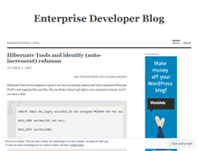 Tablet Screenshot of entdev.wordpress.com