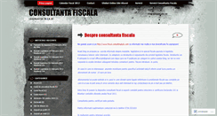 Desktop Screenshot of consultantafiscala.wordpress.com