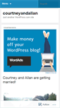 Mobile Screenshot of courtneyandallan.wordpress.com