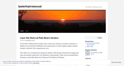 Desktop Screenshot of lasterhairremoval.wordpress.com