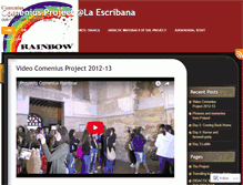 Tablet Screenshot of comeniuslaescribana.wordpress.com