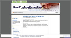 Desktop Screenshot of greatfreelegalforms.wordpress.com