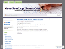 Tablet Screenshot of greatfreelegalforms.wordpress.com