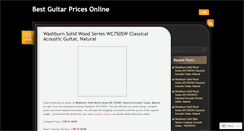 Desktop Screenshot of bestguitarprices.wordpress.com