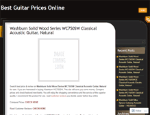 Tablet Screenshot of bestguitarprices.wordpress.com