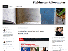 Tablet Screenshot of fieldnotesandfootnotes.wordpress.com