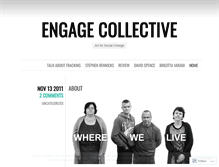 Tablet Screenshot of engagecollective.wordpress.com