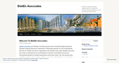 Desktop Screenshot of elekenassociates.wordpress.com