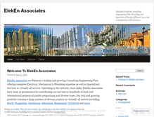 Tablet Screenshot of elekenassociates.wordpress.com