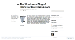 Desktop Screenshot of homegardenexpress.wordpress.com