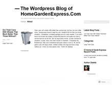 Tablet Screenshot of homegardenexpress.wordpress.com