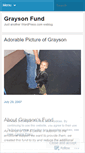 Mobile Screenshot of graysonfund.wordpress.com