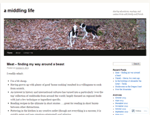 Tablet Screenshot of amiddlinglife.wordpress.com