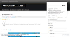 Desktop Screenshot of jeesuksenjaljissa.wordpress.com