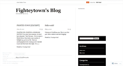 Desktop Screenshot of fighteytown.wordpress.com