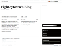 Tablet Screenshot of fighteytown.wordpress.com