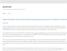 Tablet Screenshot of jheelmeel.wordpress.com