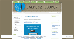 Desktop Screenshot of lakmuszcsoport.wordpress.com