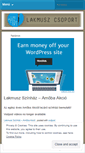 Mobile Screenshot of lakmuszcsoport.wordpress.com