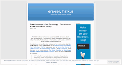 Desktop Screenshot of eraserhaikus.wordpress.com