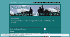 Desktop Screenshot of gondorawaits.wordpress.com