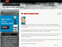 Tablet Screenshot of commonbond.wordpress.com