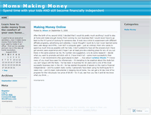 Tablet Screenshot of momsmakingmoney.wordpress.com