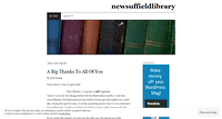 Desktop Screenshot of newsuffieldlibrary.wordpress.com