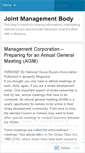 Mobile Screenshot of jointmanagementbody.wordpress.com