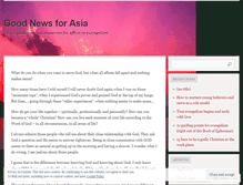 Tablet Screenshot of goodnewsasiadotorg.wordpress.com