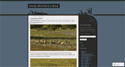 Desktop Screenshot of cindymcintyre.wordpress.com