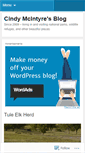 Mobile Screenshot of cindymcintyre.wordpress.com