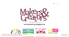 Desktop Screenshot of makersandcreators.wordpress.com